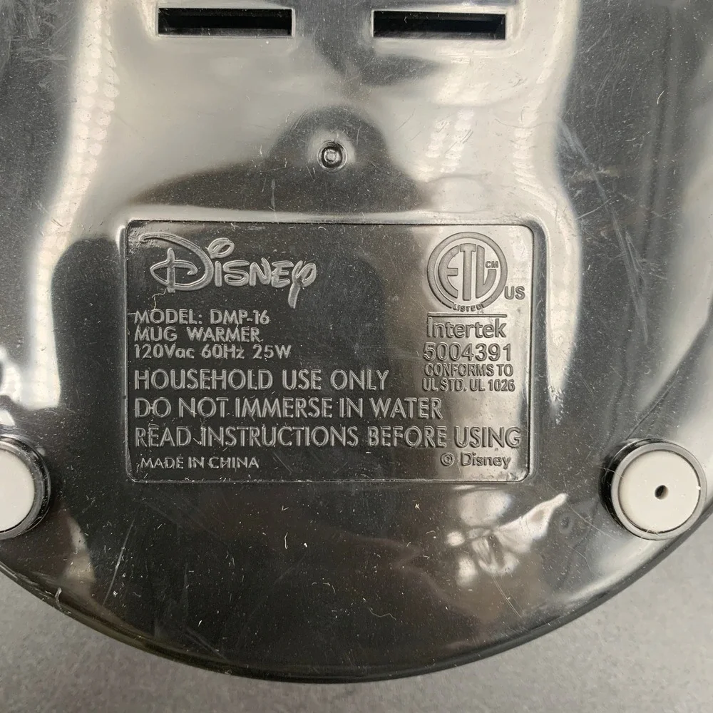 Disney Mickey Mouse Mug Warmer DMP-16 Black Red Ceramic 10oz Mug Set